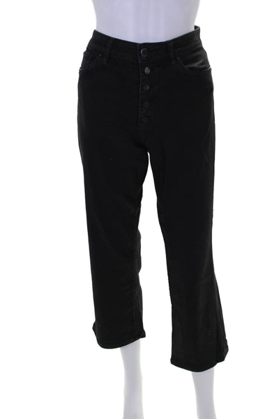 Joe's Collection Womens Cotton Blend Button Fly Mid-Rise Jeans Black Size 30