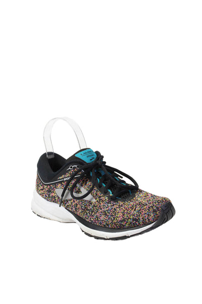 Brooks Womens Round Toe Lace Up Low Top Running Sneakers Multicolor Size  9