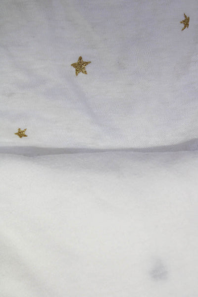 Rails Womens Star Print Short Sleeve T Shirt White Size Medium Lot Of 2