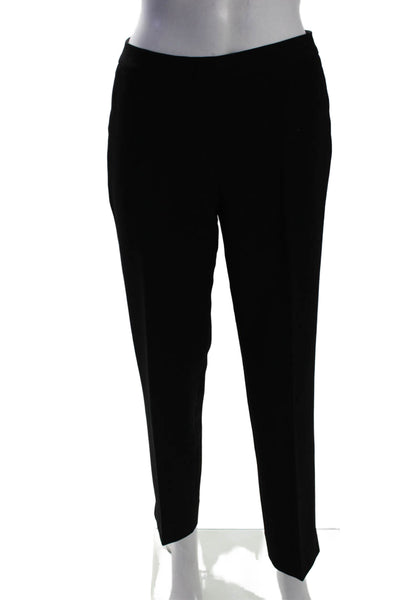 BCBGMAXAZRIA Womens Two Pocket Mid-Rise Tapered Pants Trousers Black Size 6