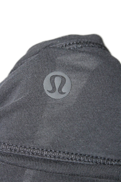 Lululemon Womens Long Sleeve Round Neck Casual Pullover T-Shirt Black Size L