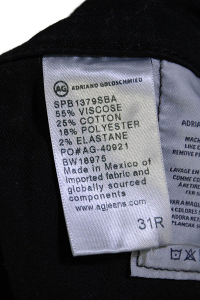 AG Adriano Goldschmied Womens Farrah High Rise Skinny Pants Black Size EUR 31