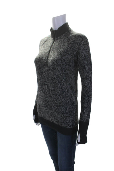 Lululemon Women's High Neck Long Sleeves Pullover Sweatshirt Black Size M