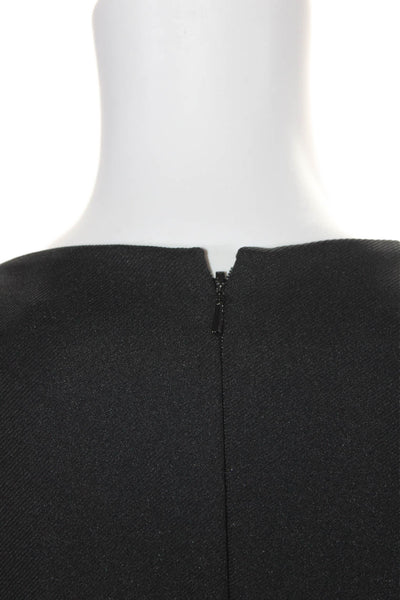 ZAC Zac Posen Womens Back Zip 3/4 Sleeve Sweetheart Sheath Dress Black Size 2