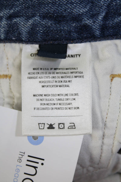 Citizens of Humanity Women's High Waist Medium Wash Straight Leg Pants Size 24