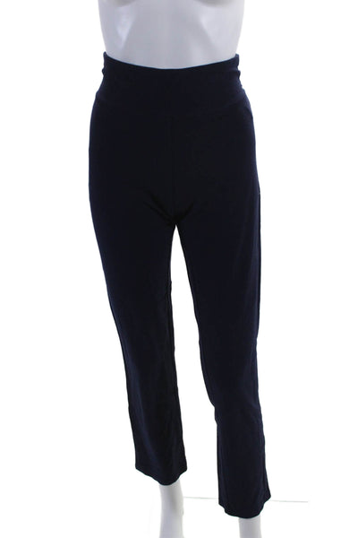 Eileen Fisher Womens Elastic Waist Slip-On Casual Athletic Leggings Navy Size XS