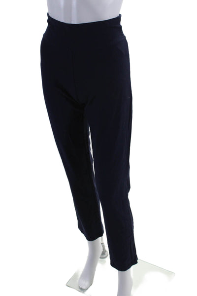 Eileen Fisher Womens Elastic Waist Slip-On Casual Athletic Leggings Navy Size XS