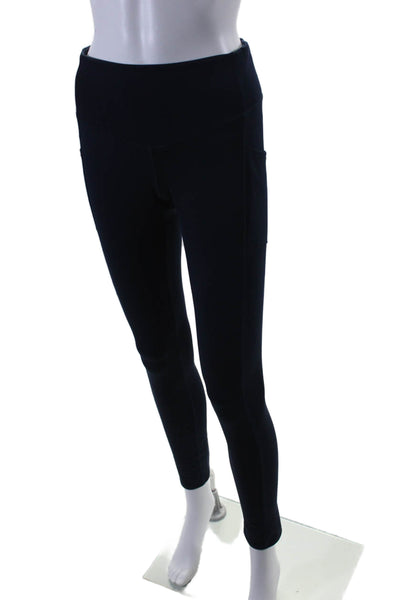 J. Mclaughlin Womens Elastic Waist Athletic Slip-On Darted Leggings Navy Size S