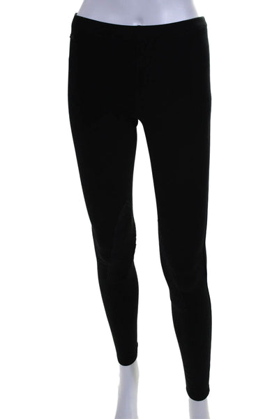 Polo Ralph Lauren Womens Pull On Leggings Black Cotton Blend Size Small