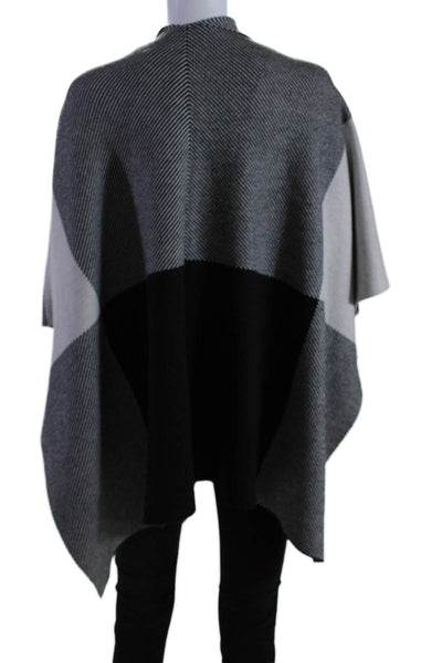 Karen Millen Womens Sleeveless Open Front Color Block Cardigan Sweater One Size