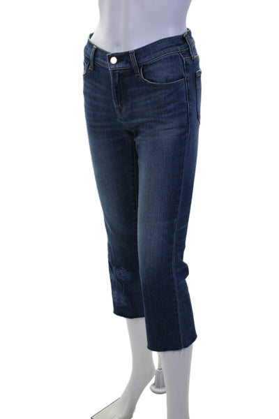 J Brand Womens Midrise Five Pockets Medium Wash Straight Leg Denim Pants Size 26
