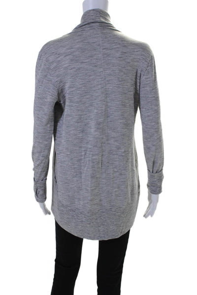 Athleta Women's Long Sleeves Open Front Cardigan Sweater Gray Size XXS