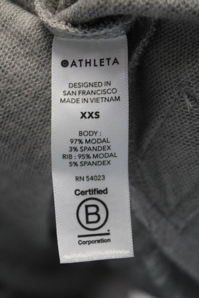 Athleta Women's Long Sleeves Open Front Cardigan Sweater Gray Size XXS