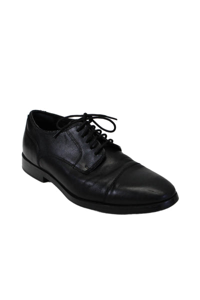 Cole Haan Grand.OS Mens Black Leather Lace Up Cap Toe Oxford Shoes Size 8.5M