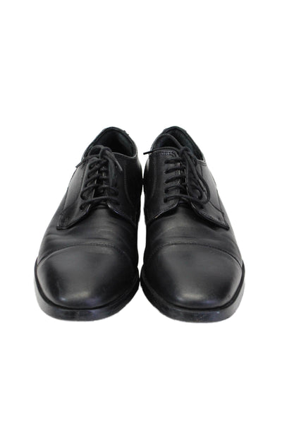 Cole Haan Grand.OS Mens Black Leather Lace Up Cap Toe Oxford Shoes Size 8.5M