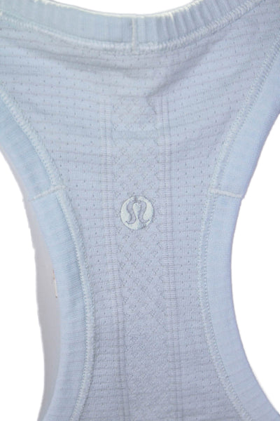 Lululemon Womens Racer Back Pullover Sleeveless Tank Top Ice Blue Size 8