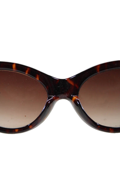 Betsey Johnson Womens Two Toned Fashion Cat Eye Sunglasses Brown OS