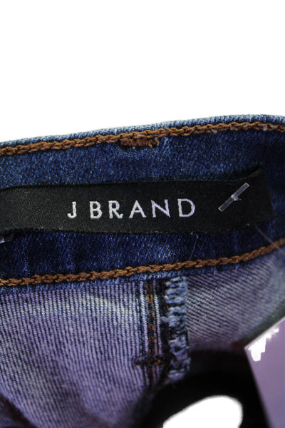 J Brand Womens Cotton Mid Rise Medium Wash Zipper Hem Austin Jeans Blue Size 28