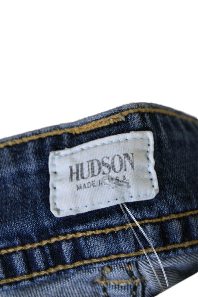 Hudson Women's Midrise Five Pockets Medium Wash Bootcut Pants Size 28