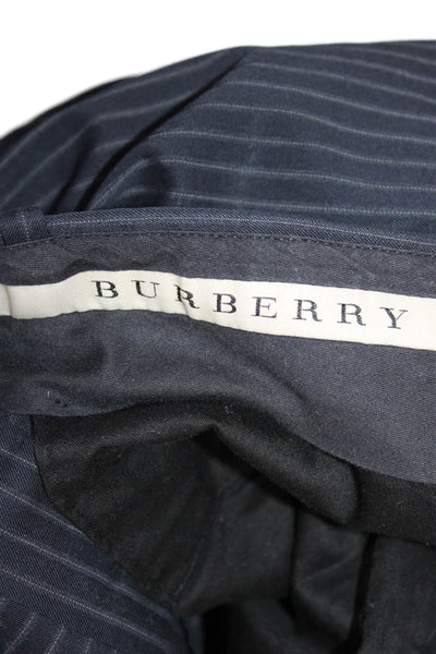 Burberry London Men's Flat Front Straight Leg Dress Pants Striped Size 38