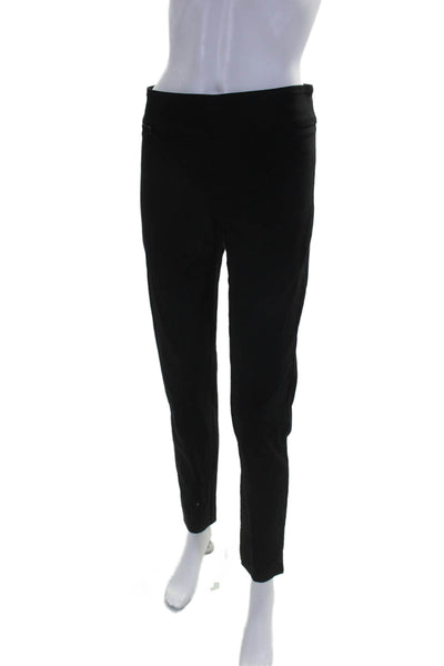 Joseph Ribkoff Womens Stretch Flat Front Mid-Rise Tapered Pants Black Size 8