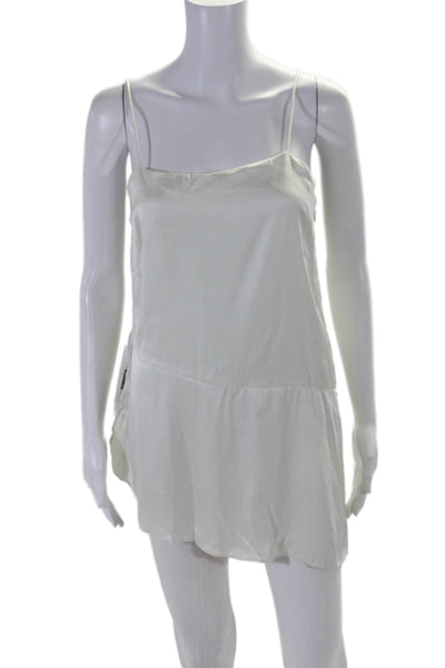 Club Monaco Womens Spaghetti Strap Pullover Flare Dress Green Size 6