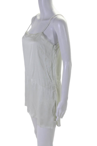 Club Monaco Womens Spaghetti Strap Pullover Flare Dress Green Size 6