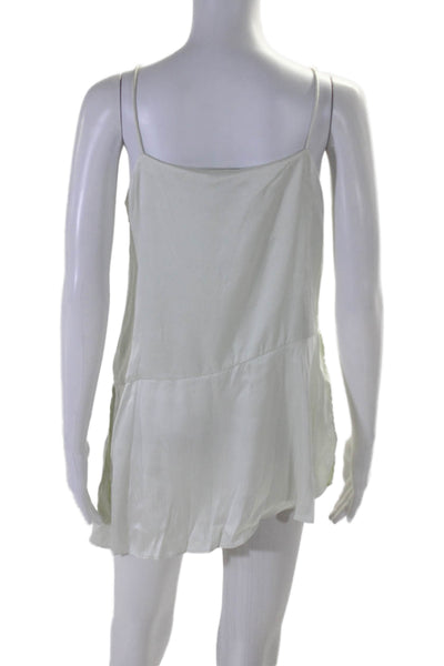 Club Monaco Womens Spaghetti Strap Pullover Flare Dress Green Size 6