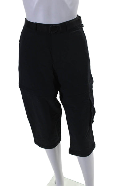 Outdoor Voices Womens Buckled Detachable Leg Capri Pants Black Size M