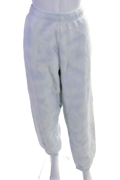 TNA Womens Cozy Light Blue Tie Dye Pull On Cuff Ankle Sweatpants Size M