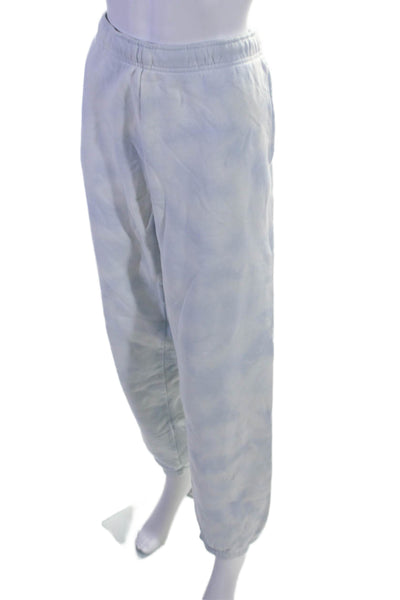 TNA Womens Cozy Light Blue Tie Dye Pull On Cuff Ankle Sweatpants Size M