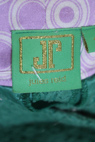 JP Womens Textured Wide Leg Zip Lace Long Casual Trouser Pants Green Size 2
