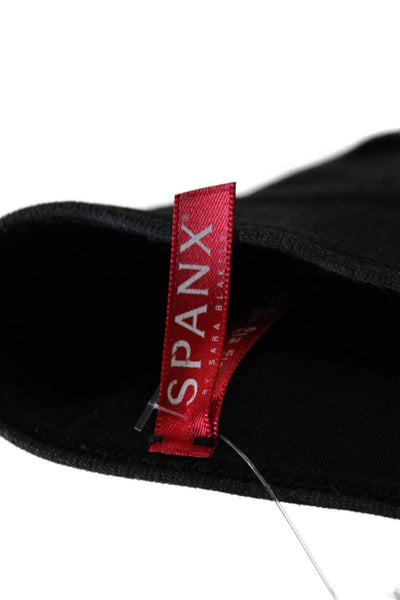 SPANX® Womens Black Distress Pull On Mid-Rise Skinny Leg Jeans Size M