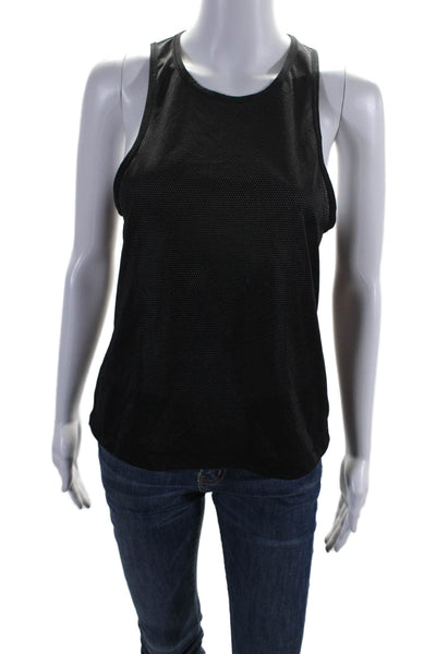 Lululemon Womens Spotted Print Crewneck Sleeveless Active Tank Top Black Size 8