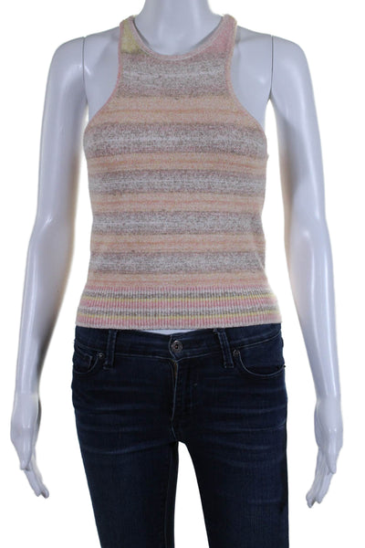 J Crew Collection Women's Sleeveless Multicolor Striped Tank Top Size S