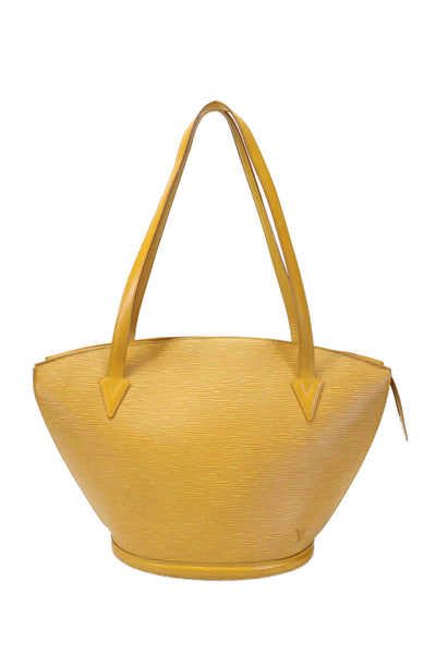 Louis Vuitton Womens Yellow Epi Saint Jacques GM Tassil Shoulder Bag Handbag