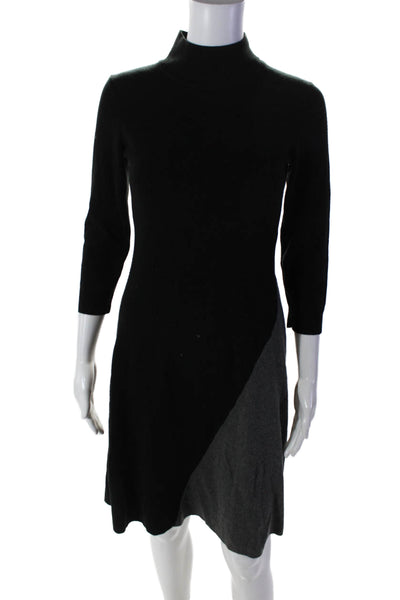 Calvin Klein Women's Turtleneck Long Sleeves Color Block Sweater Dress Size S