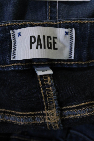 Paige Women's Midrise Five Pockets Dark Wash Skinny Denim Pants Size 27