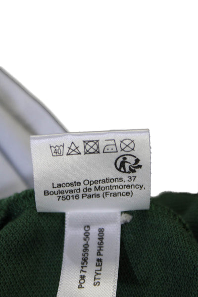 Lacoste Men's Collared Short Sleeves Basic Polo Shirt Forrest Green Size 5