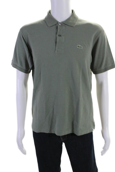 Lacoste Men's Collared Short Sleeves Classic Fit Polo Shirt Green Size L