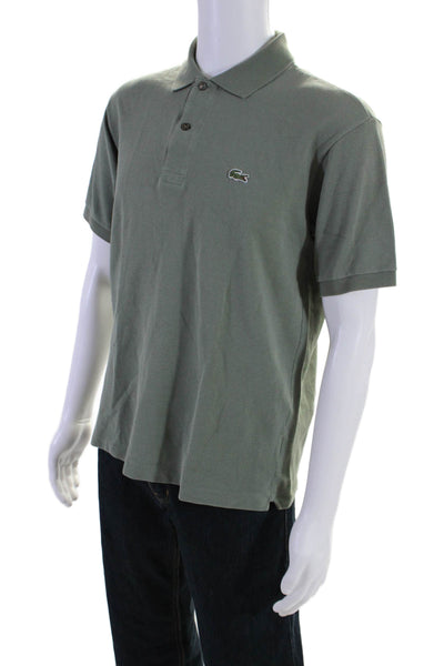 Lacoste Men's Collared Short Sleeves Classic Fit Polo Shirt Green Size L