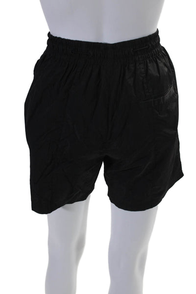 Kith Womens Drawstring Waist Split Hem High Rise Athletic Shorts Black Size XS