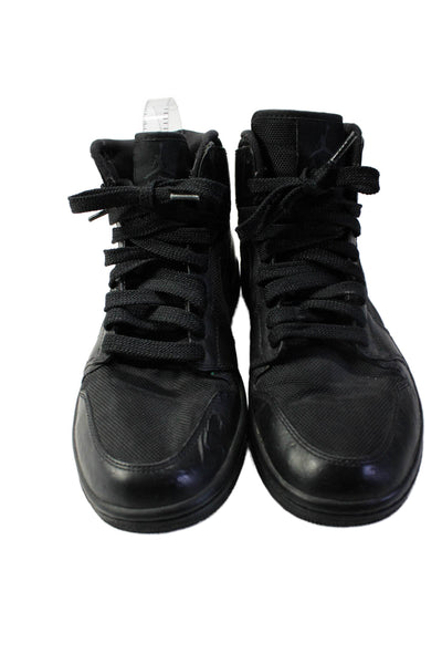 Nike Mens Monochromatic Lace Up High Top Athletic Sneakers Black Size 8.5