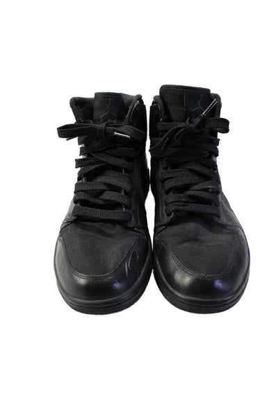 Nike Mens Monochromatic Lace Up High Top Athletic Sneakers Black Size 8.5