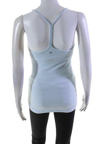 Lululemon Womens Stretch Round Neck Pullover Activewear  Top Blue Size S