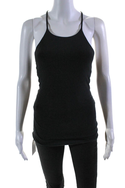 Lululemon Womens Stretch Round Neck Pullover Activewear Tank Top Black Sz S