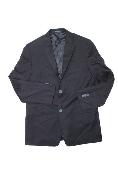 Michael Kors Boys Two Button Notched Lapel Blazer Jacket Navy Blue Wool Size 18R