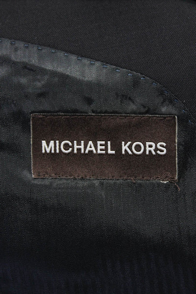 Michael Kors Boys Two Button Notched Lapel Blazer Jacket Navy Blue Wool Size 18R