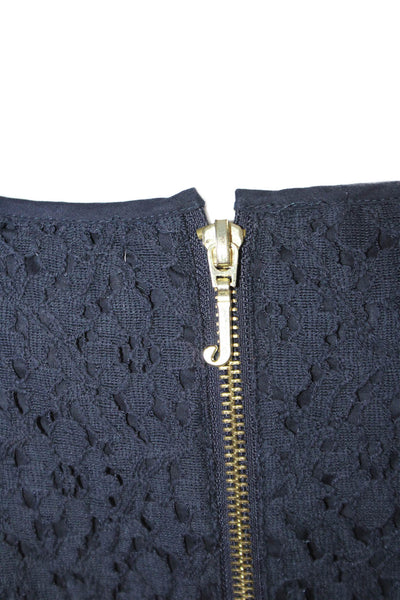 Juicy Couture Womens Sleeveless Back Zip Open Knit Long Dress Blue Size 2