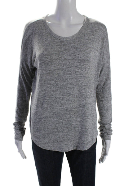 Rag & Bone Womens Long Sleeve Crewneck T shirt Heather Gray Size S